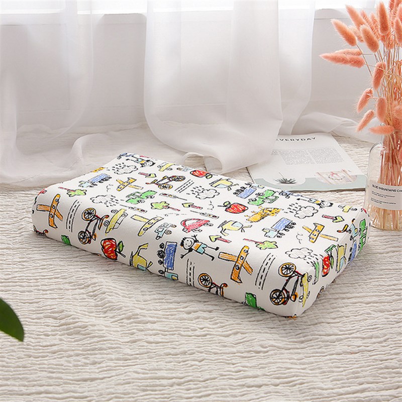 乳胶枕头套优必思u7泰国夏季卡通弹性棉橡胶可爱枕套儿童宝宝替换