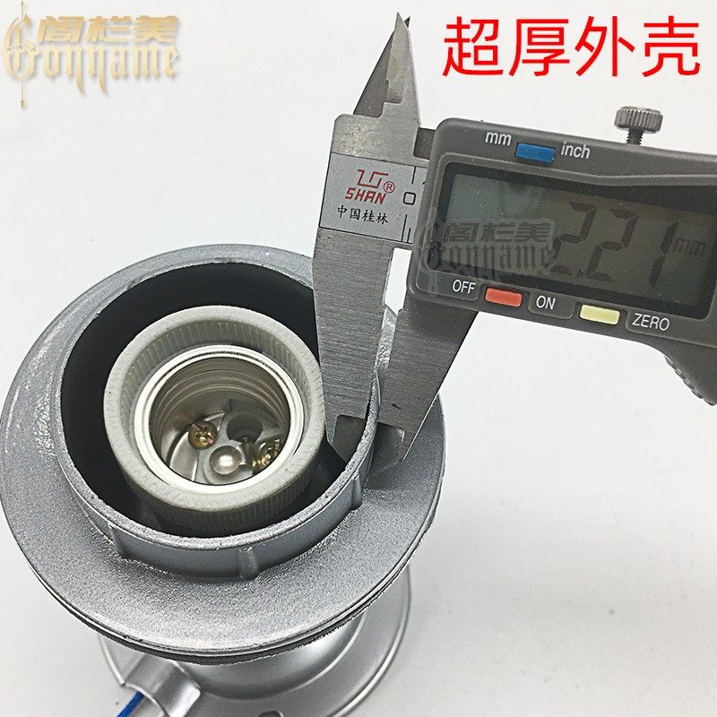 超厚压铸灯头工厂工程仓库灯口螺旋E27节能灯铜线耐温防水E40灯座,家装灯饰光源,灯具配件,淘宝优惠券,粉丝福利购,淘宝优惠卷