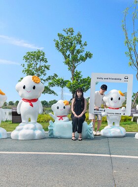 户外卡通星星雕塑幼儿园游乐园景区儿童网红大摆件拍照打卡布置