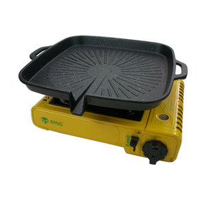 户外明火不粘烧烤圆方盘烤肉锅卡式炉电磁炉便携烤盘铁板烧烤套装