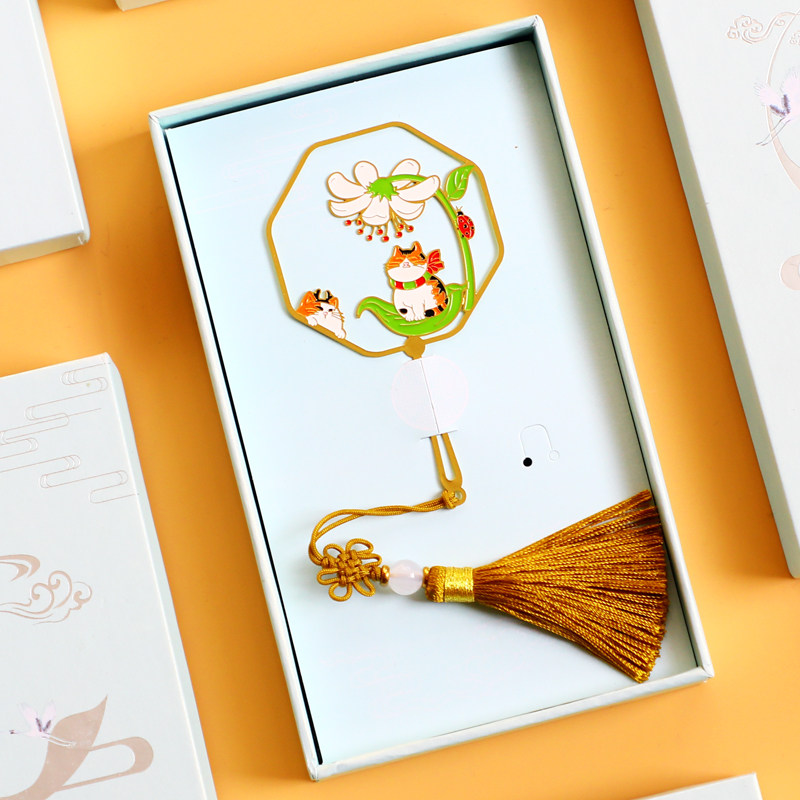 蝉之翼镂空团扇金属书签 古典中国风古风礼物文艺文创产品学生用,文具电教/文化用品/商务用品,书签,淘宝优惠券,粉丝福利购,淘宝优惠卷