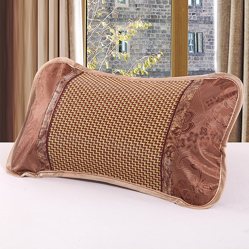 夏天婴儿枕头儿童宝宝幼儿园新生儿透气凉枕天然通用草席小枕头