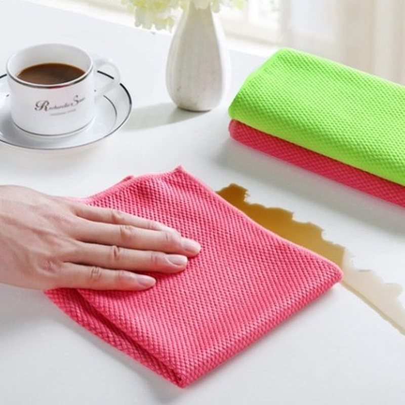 擦玻璃鱼鳞布抹布擦拭无痕不留水渍不掉毛厨房毛巾汽车抹布洗碗布,家庭/个人清洁工具,抹布,淘宝优惠券,粉丝福利购,淘宝优惠卷