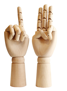 北欧创意木头人关节手模型素描模特服装店铺摆件美术家居装饰用品