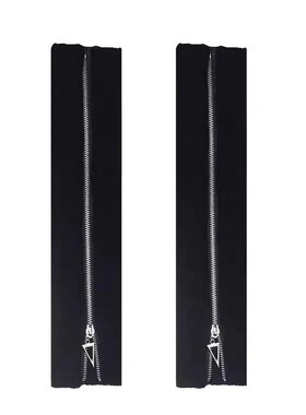 白色拉链针织袜套jk袜子女白色长筒小腿袜腿套秋冬保暖Lolita堆堆