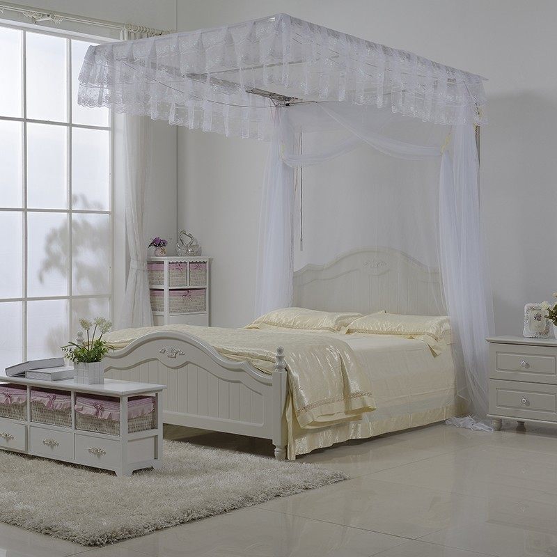 双拉绳导轨式落地宫庭蚊帐 方顶1.5米1.8[单卖蚊帐]不配支架,床上用品,蚊帐,淘宝优惠券,粉丝福利购,淘宝优惠卷