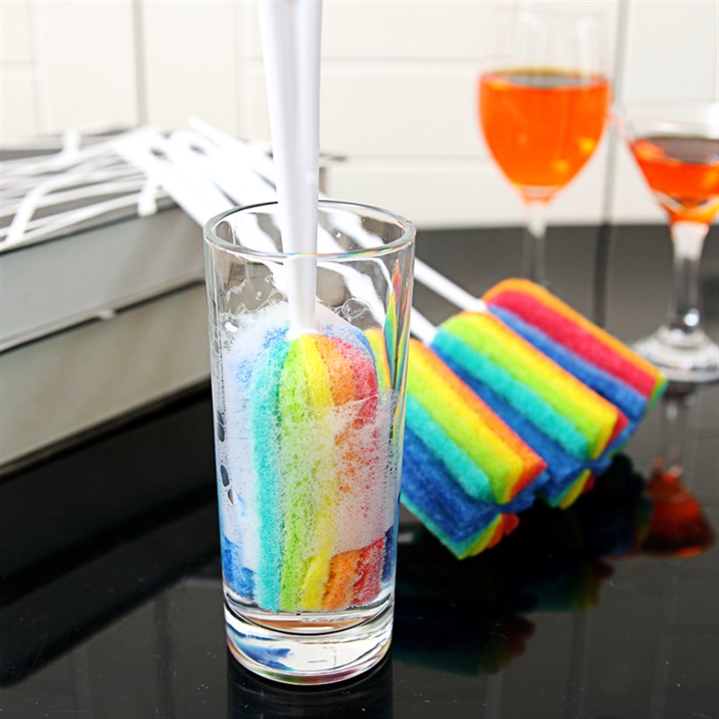 杯刷清洁洗杯子神器水杯长柄小刷子茶杯海绵的套装奶瓶清洗涮子