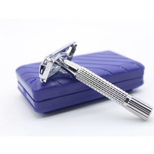 手动剃须刀架旋开式老式刮胡刀双面刮脸刀男士胡子刀胡须刀腋毛刀