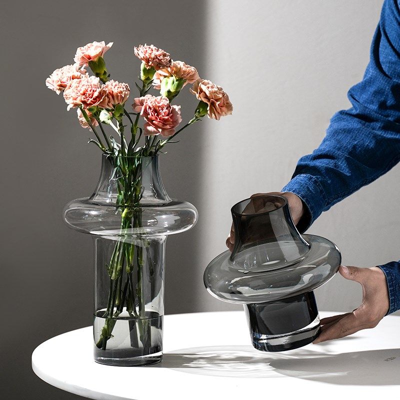 轻奢高级感花瓶摆件客厅插花玻璃创意水养鲜花玫瑰水培桌面装饰品,家居饰品,花瓶,淘宝优惠券,粉丝福利购,淘宝优惠卷