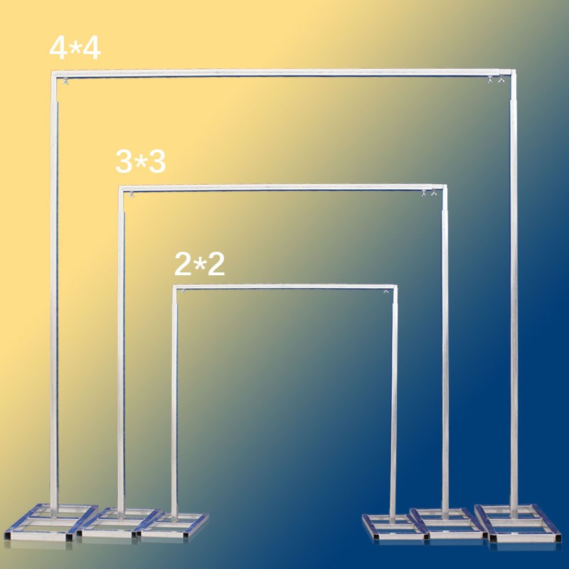 新款婚庆舞台背景纱幔支架婚礼现场布置迎宾区布幔装饰架子道具