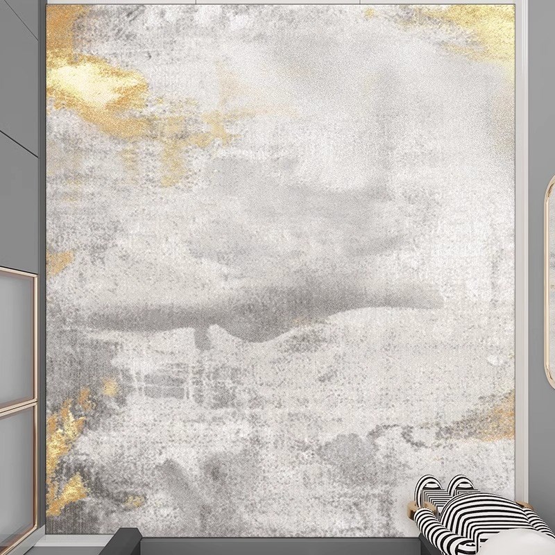 高级轻奢PVC防水皮革入户地垫防滑防油可裁剪家用玄关多功能免洗