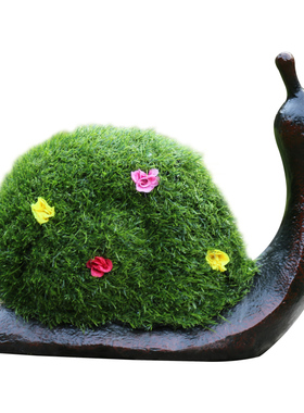 户外商场草坪房地产花园庭院园林草皮植绒动物蜗牛玻璃钢装饰摆件