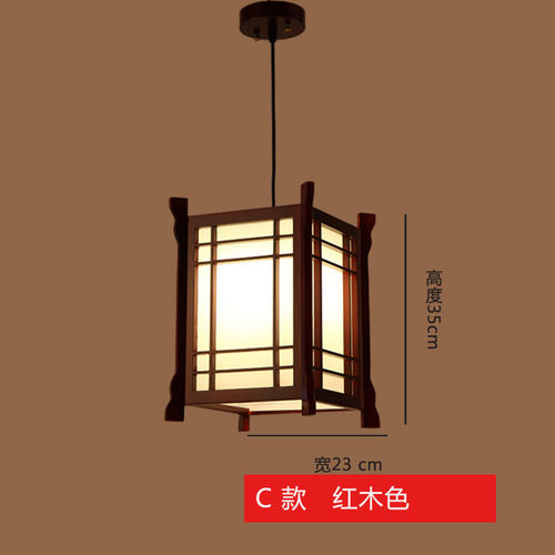 日式吊灯中式过道灯火锅店料理店实木餐厅吧台创意个性吊灯