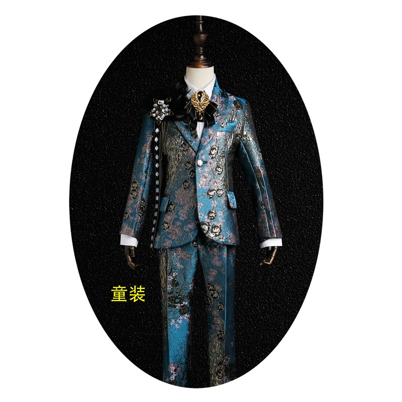 童西装模特走秀礼服时装套装男童个性舞台演出服T台表演出售