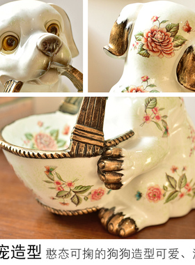 创意钥匙收纳摆件家居饰品玄关进门入户鞋柜欧式酒柜客厅茶几装饰