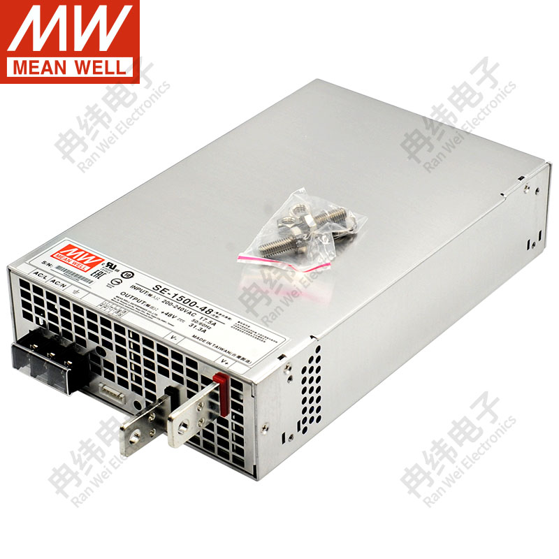 明纬SE450W600W1000W大功率220转12V24V交直流LED开关电源驱动器