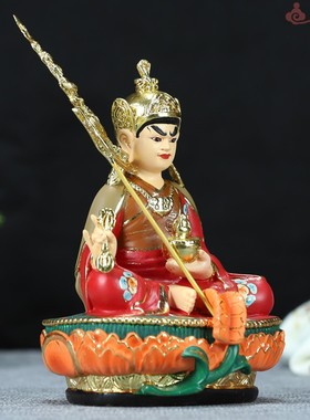 8寸敦煌彩莲花生大士咕汝仁波切邬金仁波切藏传佛像密宗神像摆件