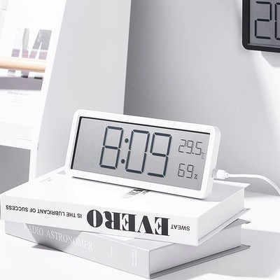 电子闹钟家用室内大屏幕老人用数字时钟挂钟桌面挂墙式大字多功能