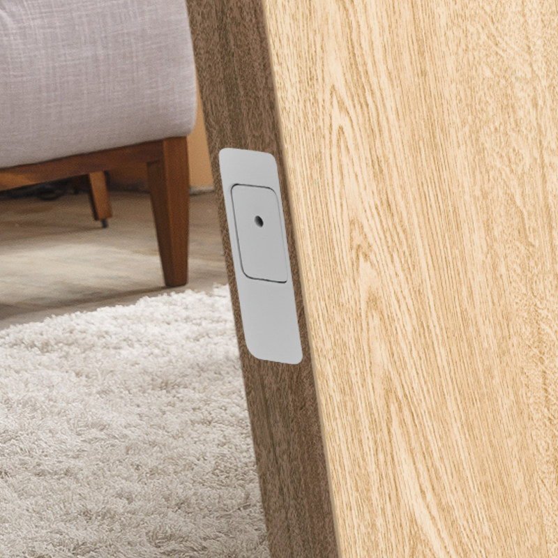 隐形磁吸暗插销木门防盗门大门暗装隐藏插销双门子母门静音门栓