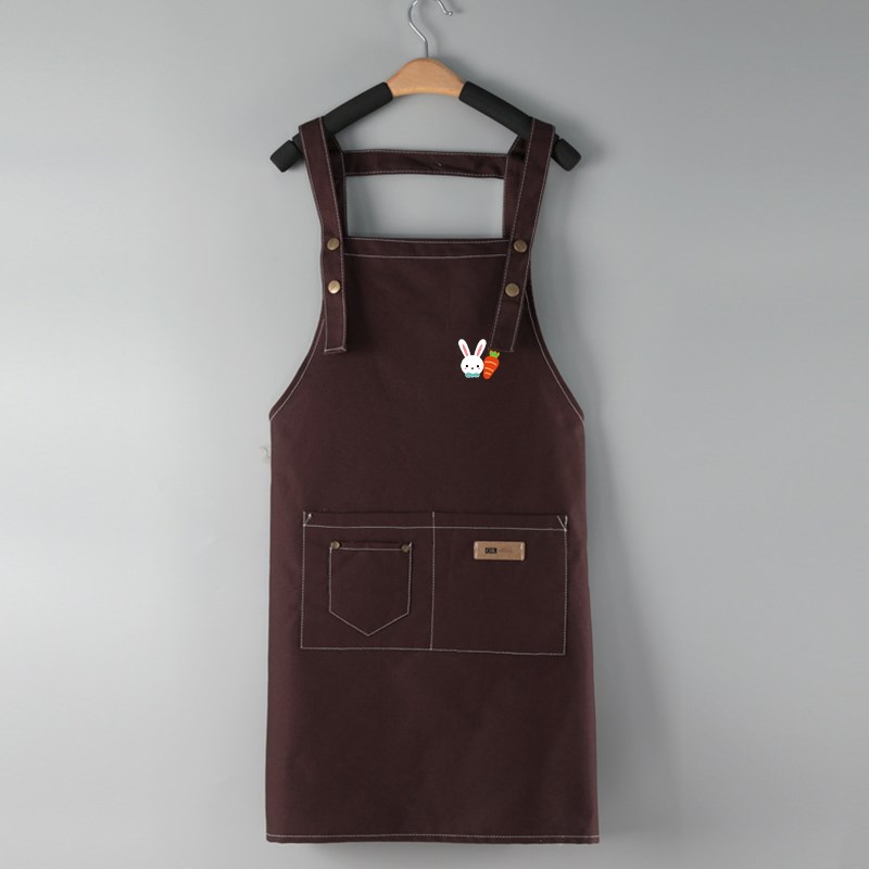 围裙厨房家用防水防污家务做饭女餐饮工作服2024新款定制logo印字