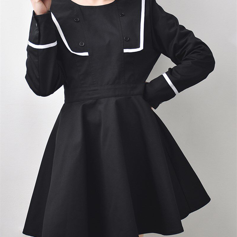 适合小个子的围裙女生罩衣新款防水时尚工作服冬季2022长袖大人短