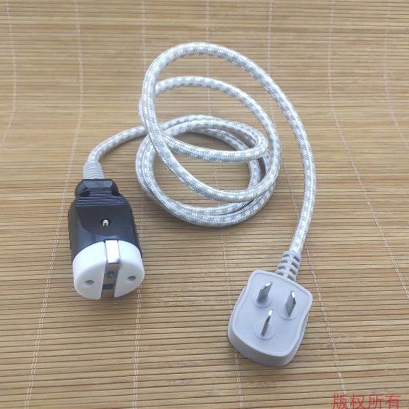 老式电水壶纯铜芯大圆头电源线大圆头瓷头两孔电热水壶插线电,厨房电器,电热水壶/保健养生壶配件,淘宝优惠券,粉丝福利购,淘宝优惠卷