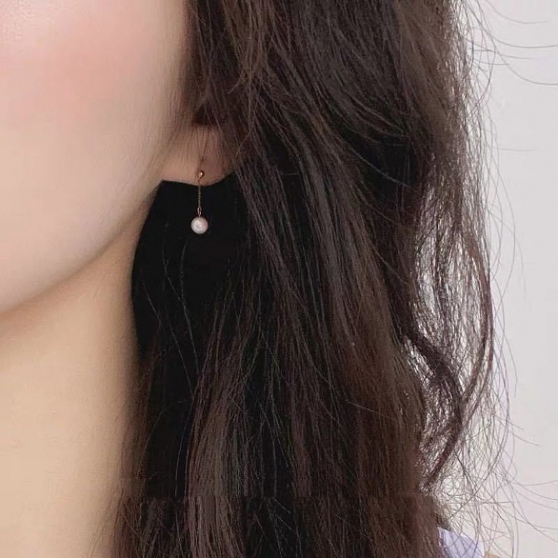 2021新款潮时尚简约迷你小珍珠耳环女长款百搭气质圆脸显瘦耳钉坠,节庆用品/礼品,文化创意手环,淘宝优惠券,粉丝福利购,淘宝优惠卷