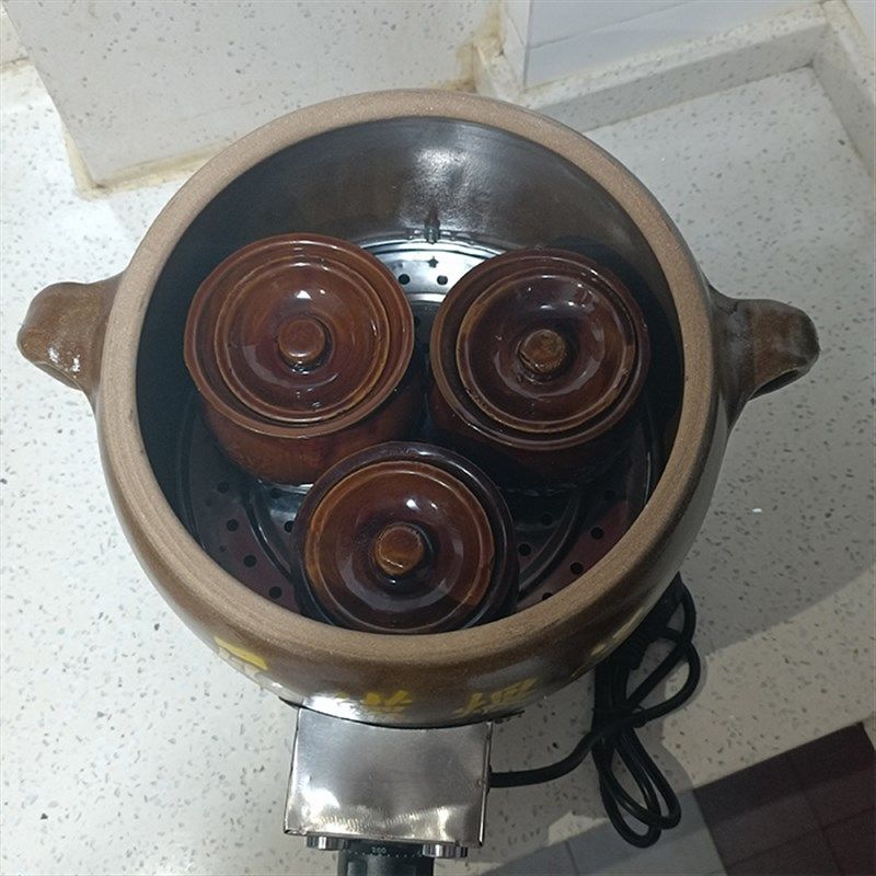 手工土陶砂锅隔水炖煲家用南昌煨汤电瓦罐学生儿童早餐汤粥陶瓷砵