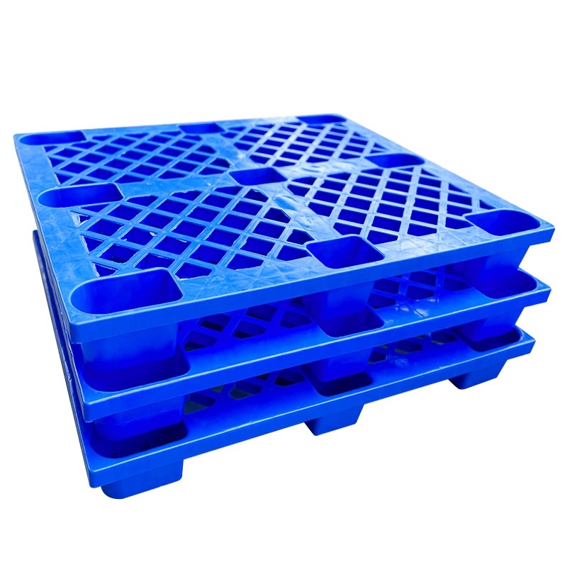 塑料叉车托盘仓库防潮垫板地台板胶栈板货物托板九脚重型专用卡板