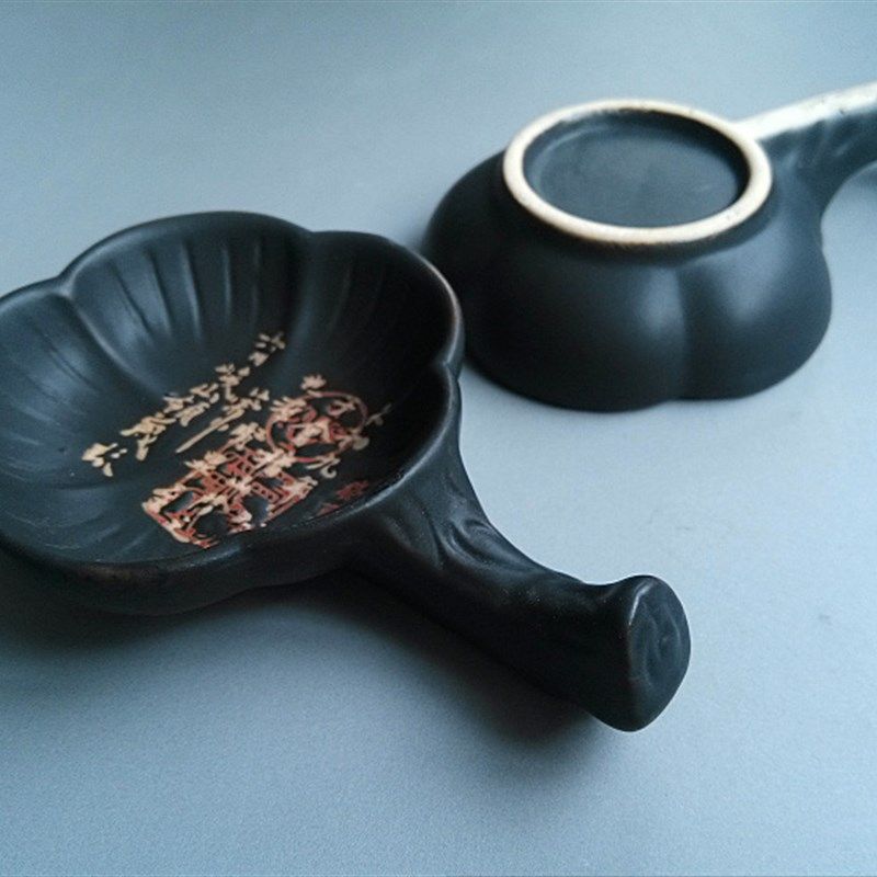 文房四宝水写布笔搁笔架陶瓷毛笔架小楷毛笔沾墨汁可做砚台 黑色,文具电教/文化用品/商务用品,文房四宝,淘宝优惠券,粉丝福利购,淘宝优惠卷