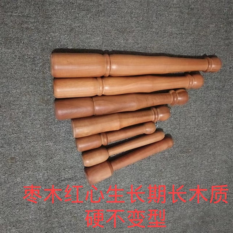 枣木捣蒜锤实木捣碎棒捣辣椒棒压蒜器捣肉棒枣木一体锤敲鸡鸭鱼棒