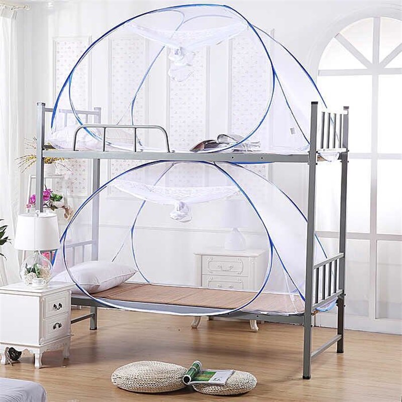 普通蚊帐 家用1.5米床 加密纹帐 无底寝室宿舍1m1.2m免安装蒙古包