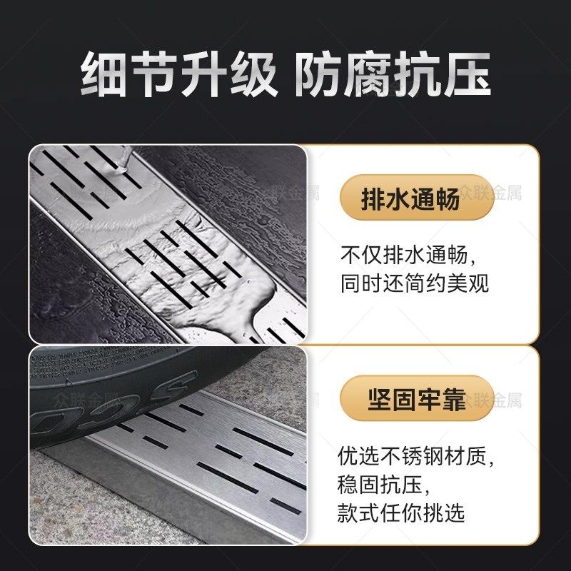 304阳台花园排水沟槽盖板露台定制不锈钢排水沟槽u型厨房地沟盖板,基础建材,排水沟槽/盖板,淘宝优惠券,粉丝福利购,淘宝优惠卷