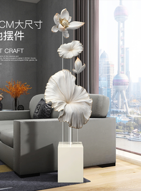 客厅摆件大型落地电视柜旁边新中式轻奢家居装饰品乔迁新居礼品