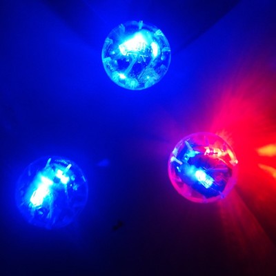 震动闪光玩具配件 震动发光机芯 发光弹力球 毛毛球 led闪光球灯