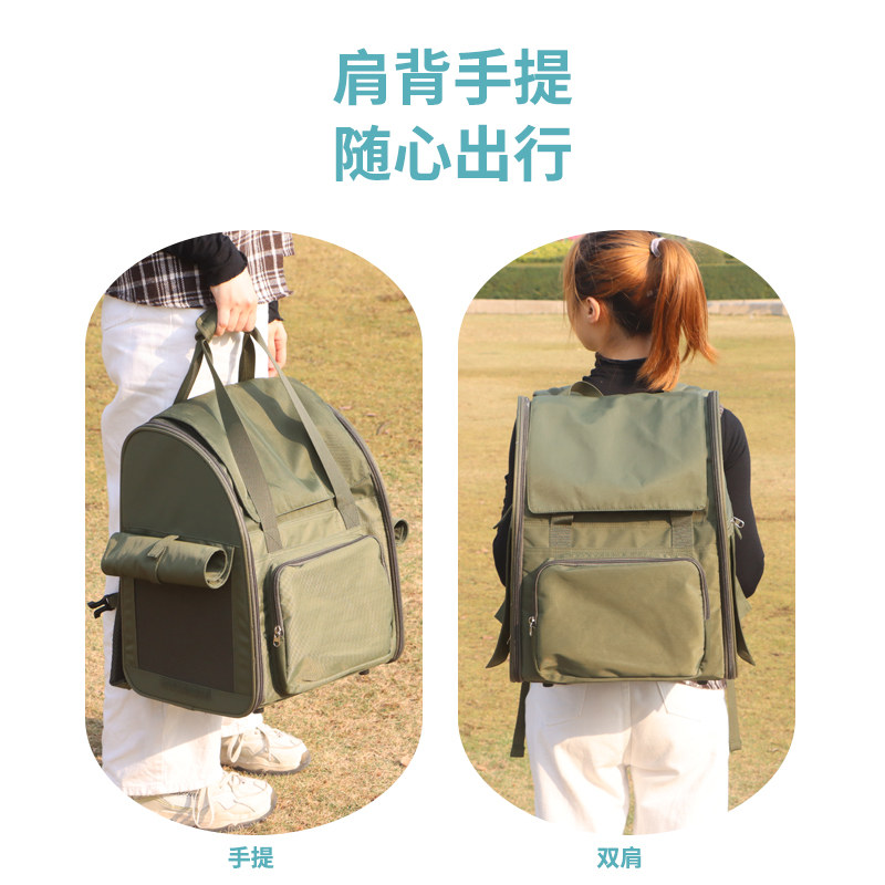 猫揹包外出可携式双肩夏天透气宠物手提携带猫咪书包笼子帆布袋猫