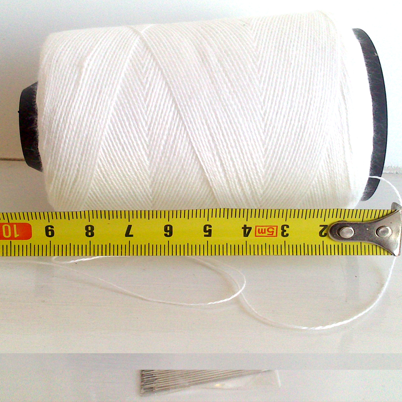 缝纫线粗线缝被子线家用手工针线白色手缝衣服红黑色无漂白纯棉线