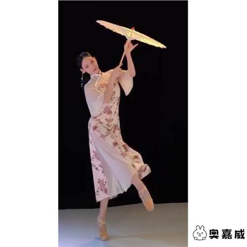 舞蹈儿童复古风油纸绸布伞古典道具工艺伞走秀拍照跳舞伞旗袍装