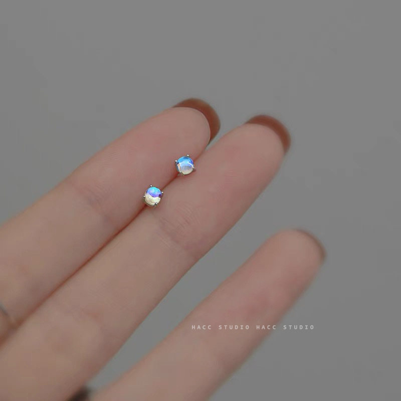 srrmhyn银针极光小耳钉高级感轻奢养耳洞耳环女季韩国气质网红202