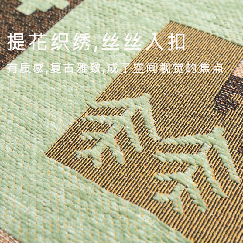 进门地垫家用入户门垫子客厅门垫卧室门口脚垫古典符号美式地毯