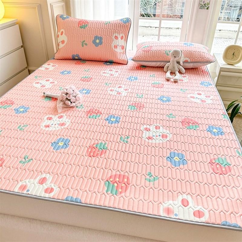 2023可机洗 床单款乳胶凉席三件套 60天无理由包退换