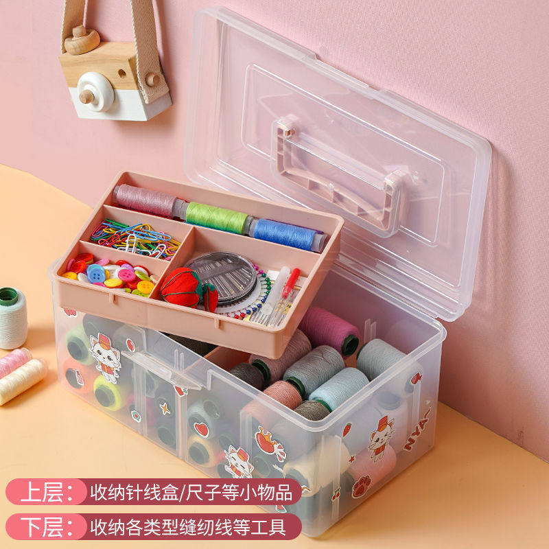 针线收纳盒家用家庭装大号塑料高档针线盒实用多功能可携式包装针,居家布艺,线盒,淘宝优惠券,粉丝福利购,淘宝优惠卷