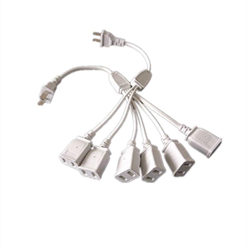 两极接线板迷你小巧插座插排一转二电源延长线插板拖线板家用排插