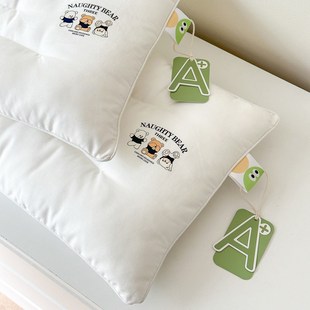 A类儿童全棉枕头柔软2 6岁幼儿园小枕芯学生单人护颈助眠低矮枕