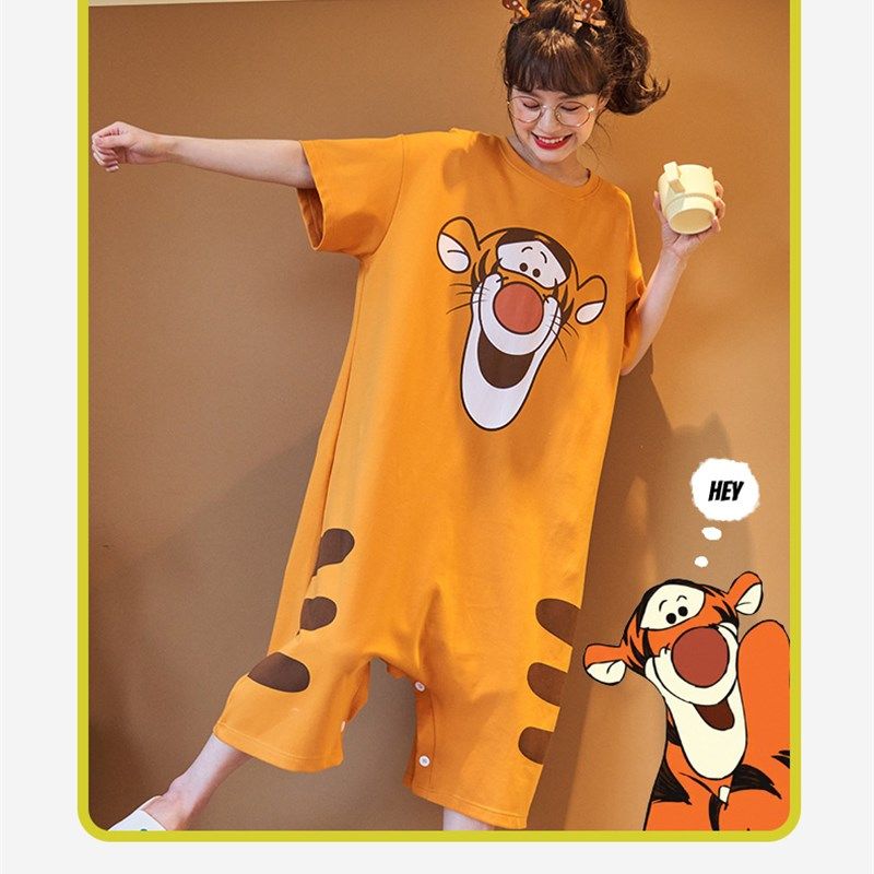 夏季儿童纯棉亲子款连体衣短袖睡衣男女童连身睡裙裤防踢被空调服,女士内衣/男士内衣/家居服,睡衣/家居服套装,淘宝优惠券,粉丝福利购,淘宝优惠卷