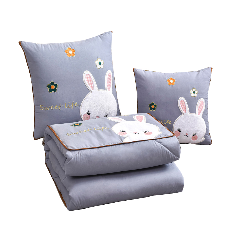 新款夏季抱枕被子两用空调被汽车载午睡多功能折叠枕头毯子二合一