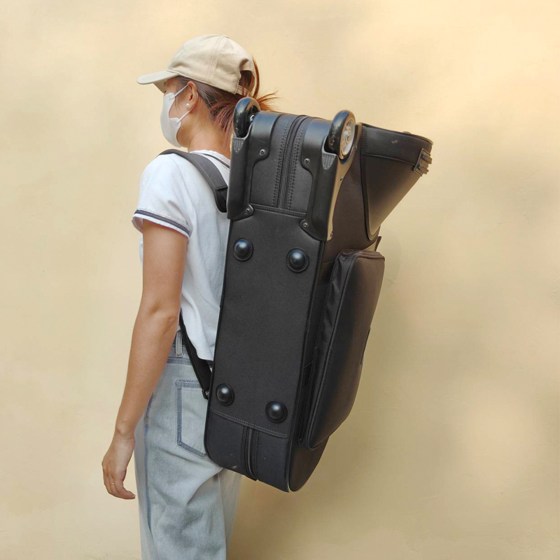 防水防摔立键上低音抱号滑轮款大抱号 次中音号箱包硬壳可双背式