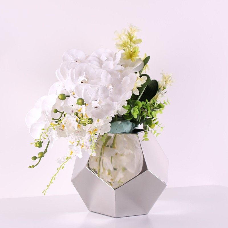 北欧 不锈钢花瓶 足球 电镀 几何多面体 台面花插 艺术摆件 装饰,家居饰品,花瓶,淘宝优惠券,粉丝福利购,淘宝优惠卷