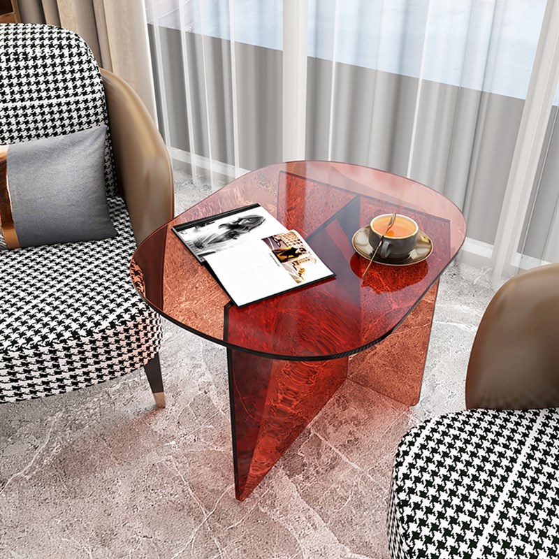 创意桌子小茶几客厅沙发边桌阳台小圆桌床边柜轻奢角几亚克力边几