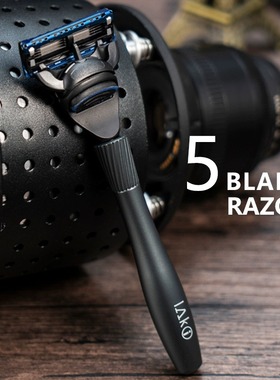 LAKI/乐骑男士小橄榄剃须刀系列5+1层进口刀片替换刀头吉利通用